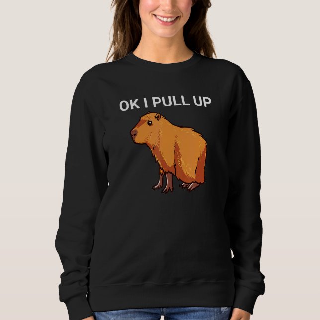 Sweatshirt Ok J'Ai Tiré Capybara Dank Meme (Devant)