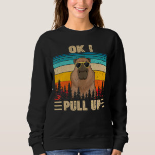 Sweatshirt Ok J'Ai Tiré Des Lunettes Capybara Mème À Benne
