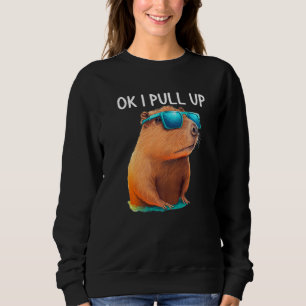 Sweatshirt Ok Je Ramasse Capybara Capybara Costume pour Femme