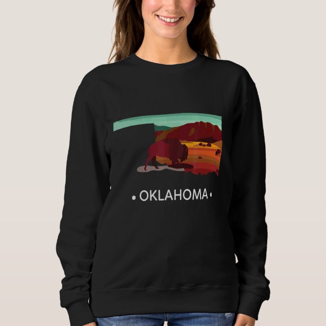Sweatshirt Oklahoma L'État Le Plus Tôt (Devant)