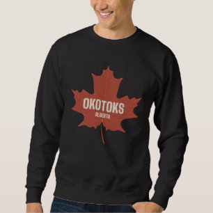 Sweatshirt Okotoks Alberta Canada Patrimoine Canadien Feuille
