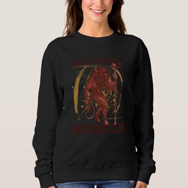 Sweatshirt Old Goat Walking Club Grandpa Old Man (Devant)