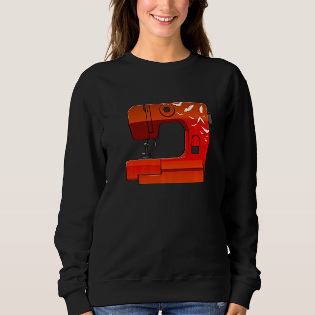 Sweatshirt Old School Sewing Machine Women Clothes Sewing Lov (Devant)