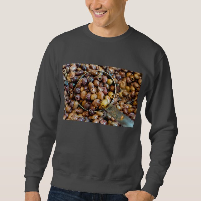 Sweatshirt Oliviers de Leccino noirs laqués et séchés (Devant)