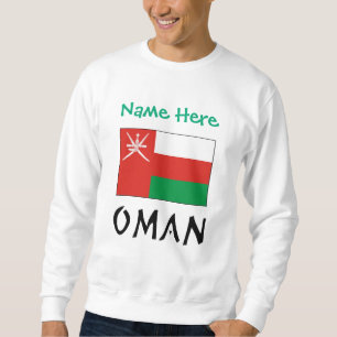 Sweatshirt Oman Drapeau Omanais Vert Personnalisé