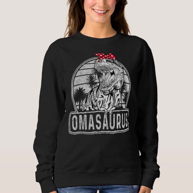 Sweatshirt Omasaurus Rex Dinosaur Enfant Saurus Famille Corre (Devant)