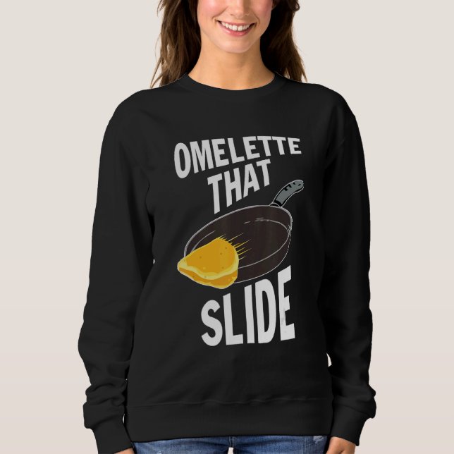 Sweatshirt Omelette qui glisse (Devant)