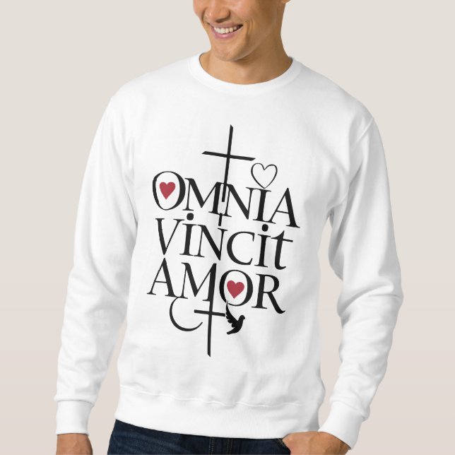 Sweatshirt Omnia Vincit Amor - L'Amour Conquiert Tous (Devant)