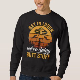 Sweatshirt On perd On fait des trucs Alien Ufo