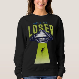 Sweatshirt On perd On fait du but Alien Ufo Abdu