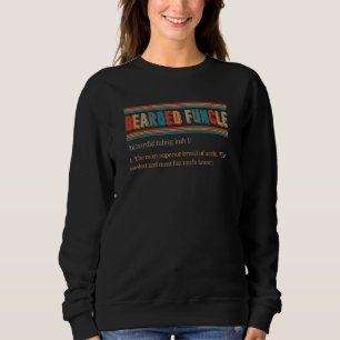 Sweatshirt Oncle à coeur Définition Barbe Amusant Oncle Famil