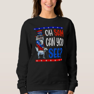 Sweatshirt Oncle Américain Aveugle Sam 4 juillet Hommes Femme