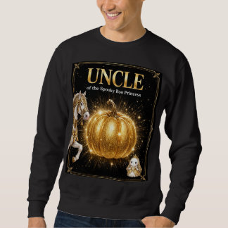 Sweatshirt Oncle du T-shirt de la princesse Boo Spooky Noir O