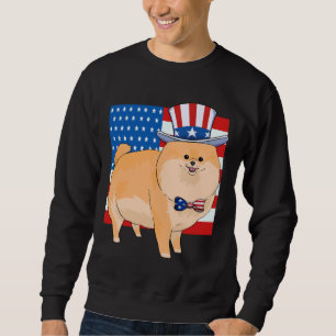 Sweatshirt Oncle patriotique de Poméranie 4 juillet Sam