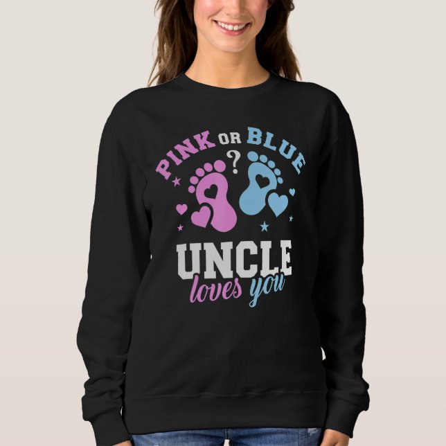 Sweatshirt Oncle Rose Ou Bleu Vous Aime Révélation De Sexe 2 (Devant)
