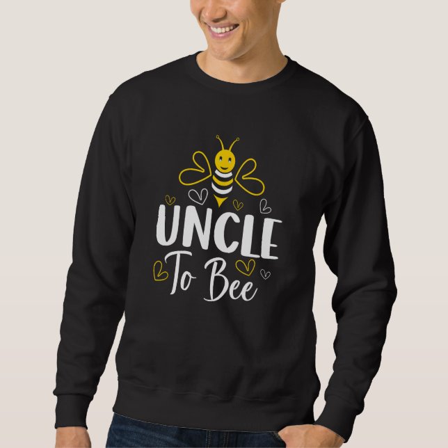 Sweatshirt Oncle to Bee Pregancy Faire-part Un (Devant)