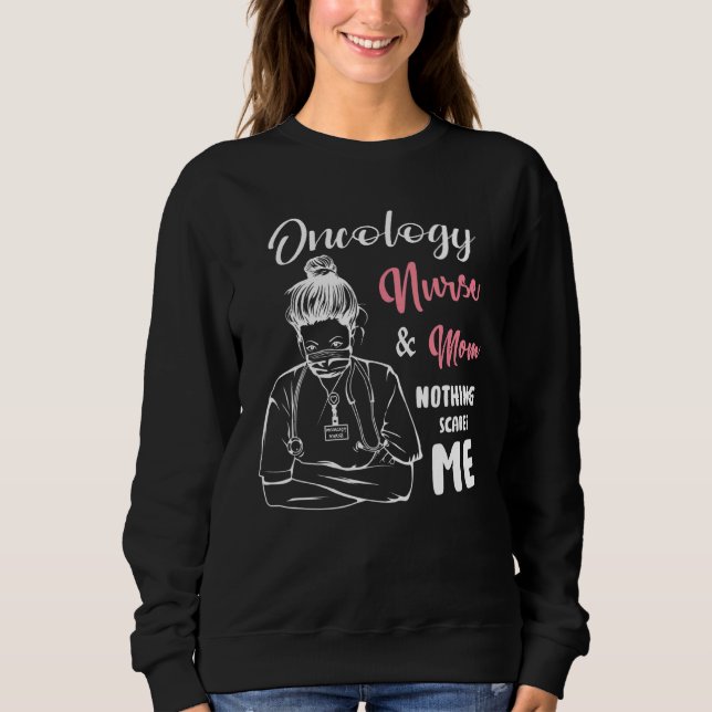 Sweatshirt Oncologie Infirmière Et Mère Infirmière 1 (Devant)