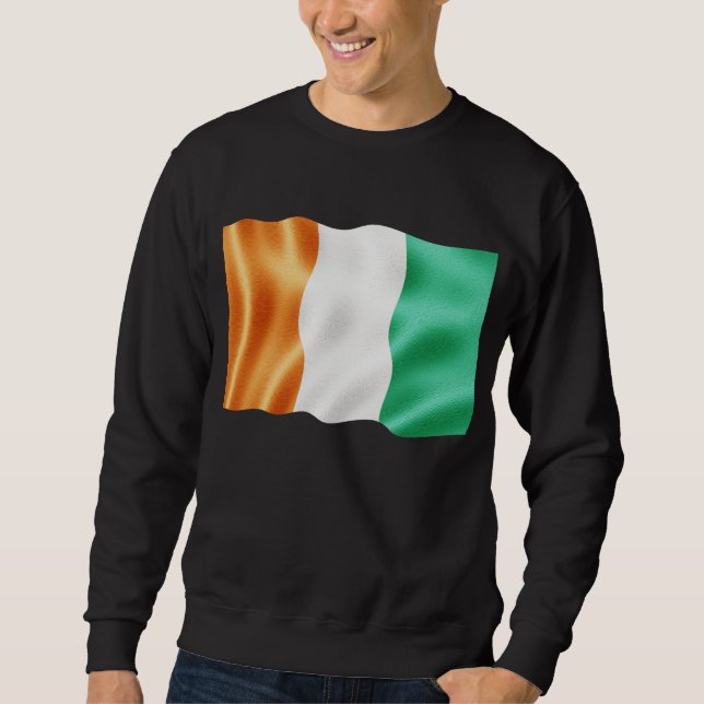 Sweatshirt Ondulation de d'Ivoire de Cote (Devant)