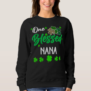Sweatshirt One Blessée Nana Clover St. Patrick S Day Irlandai