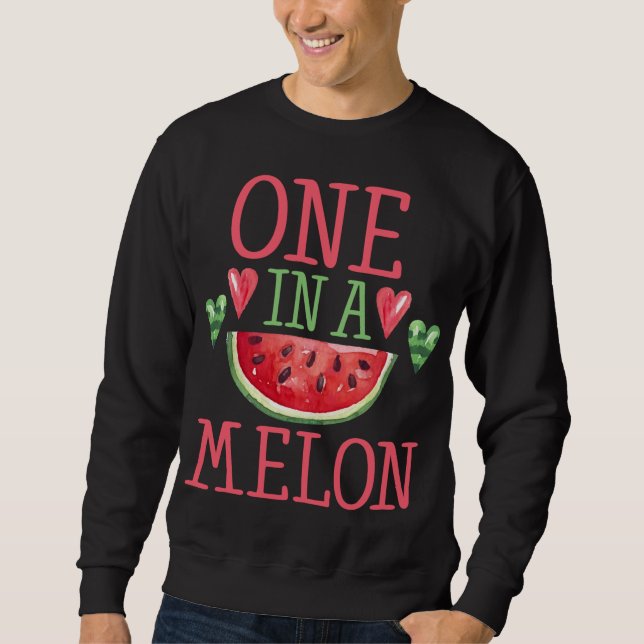 Sweatshirt One In A Melon Cute Kids, pastèque féminine (Devant)