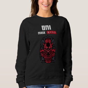 Sweatshirt Oni Masque japonais visage démon Diable Ronin
