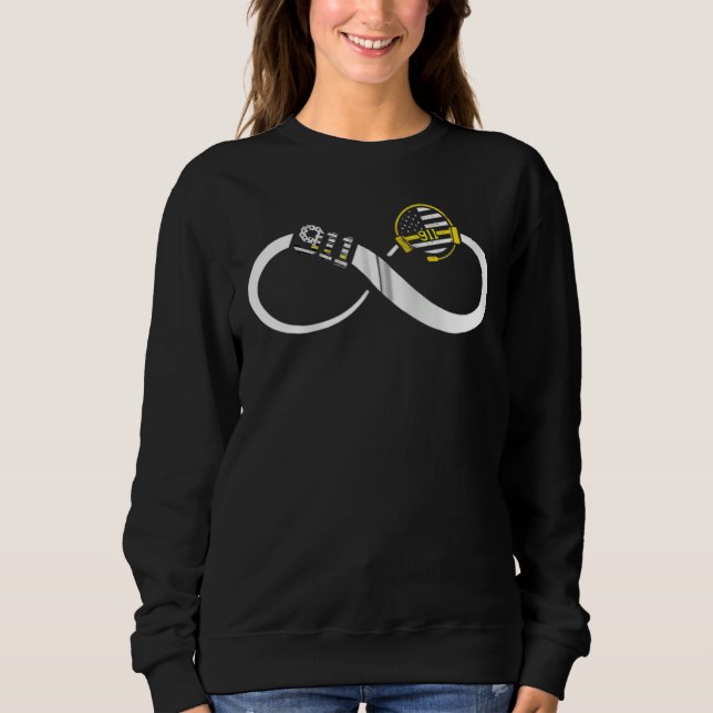 Sweatshirt Opérateur 911  Dispatch Drapeau américain Police U (Devant)