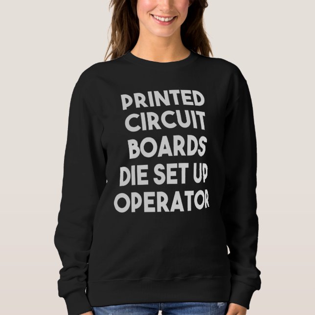 Sweatshirt Opérateur de configuration de matrice de circuits  (Devant)