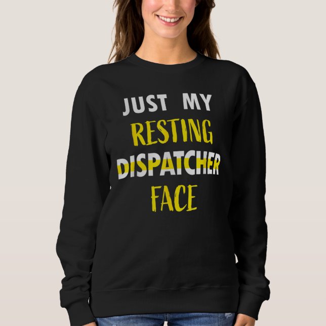 Sweatshirt Opérateur de dispatching 911 Mince ligne jaune Amo (Devant)