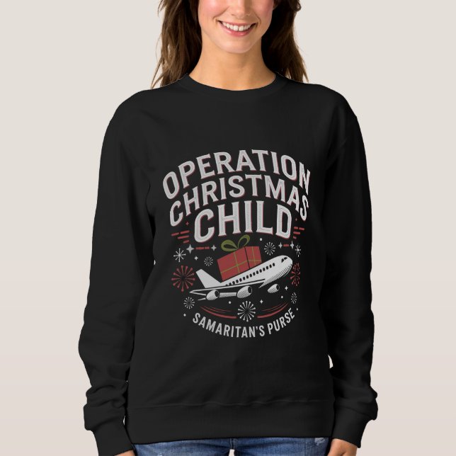 Sweatshirt Opération Noël Enfant drôle Famille correspondant (Devant)