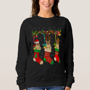 Sweatshirt Opossum En Chaussettes Noël Père Noël Elf Reindee