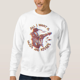Sweatshirt Opossum Possum Souhaitant Aimer Drôle Mème Animal