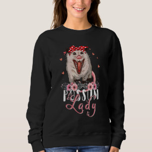 Sweatshirt Opossum Tee - shirts Possum Lady Pour Filles Femme