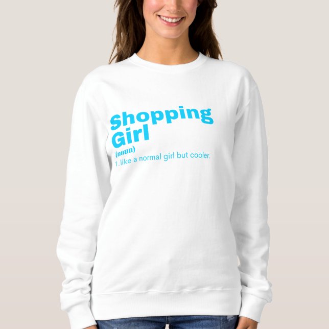 Sweatshirt opping Girl - Shopping (Devant)