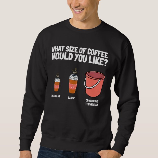 Sweatshirt Optométrie Et Opticien Technicien Ophtalmique (Devant)