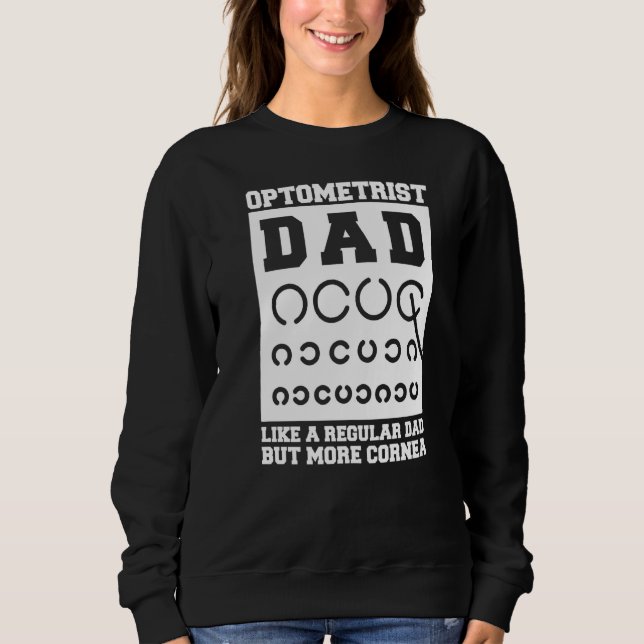 Sweatshirt Optométrie Mens Pour Un Père Optemétriste (Devant)