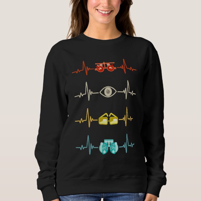 Sweatshirt Optométriste Opticien Optométrie Ophtalmologue Hea (Devant)