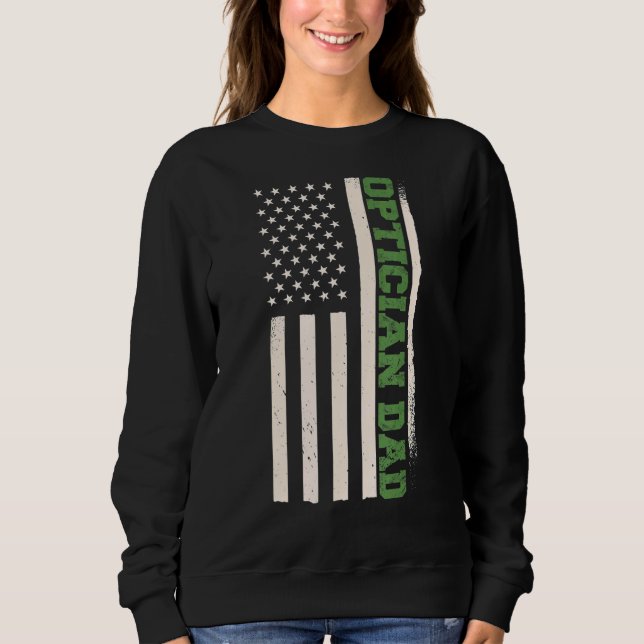 Sweatshirt Optométriste patriotique Optométriste Optométrie O (Devant)
