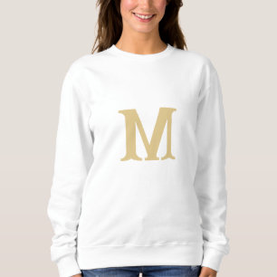 Sweatshirt or classique nom coutume initiale femmes