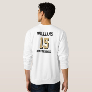 Sweatshirt Or et noir plat