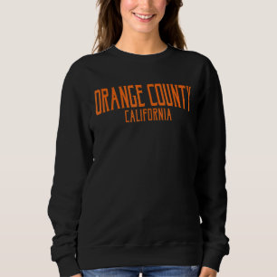 Sweatshirt Orange County California Ca Texte Vintage Orange P