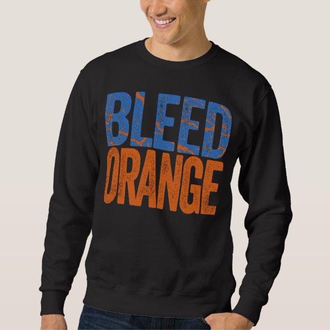 Sweatshirt Orange de soutirage (Devant)