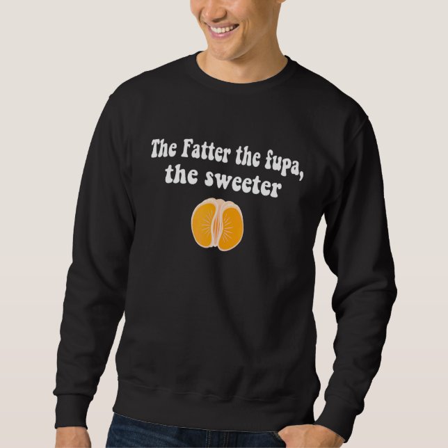 Sweatshirt Orange Le Plus Gros La Fupa Le Plus Doux (Devant)
