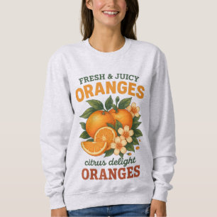 Sweatshirt Oranges vintages - Citrus frais et juteux délice D