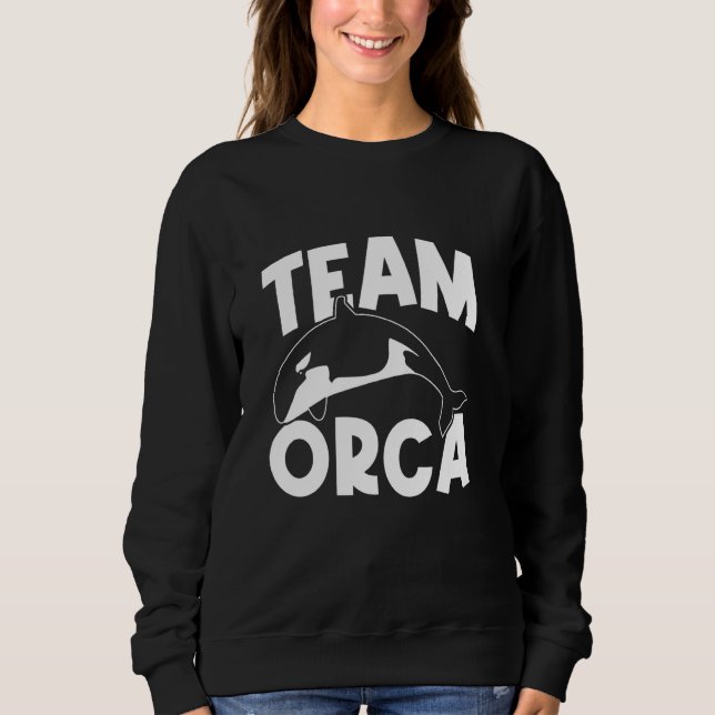 Sweatshirt Orca   Équipe Orca Baleines Orca Manches Longues (Devant)