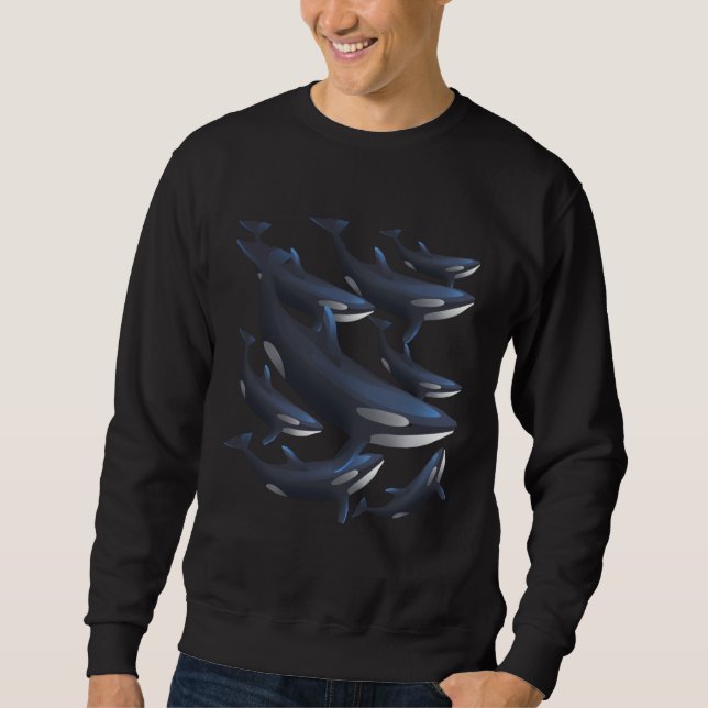 Sweatshirt Orca Killer Whale Toothed Whale Marine Mammal Dolp (Devant)