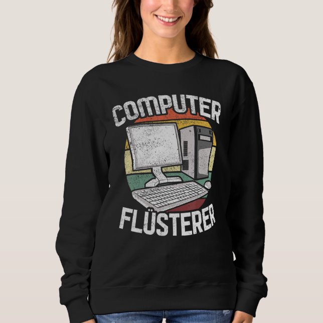 Sweatshirt Ordinateur Whisper Ordinateur Informatique Scienc (Devant)