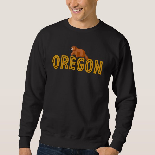 Sweatshirt Oregon State College Sports Fan Beavers (Devant)