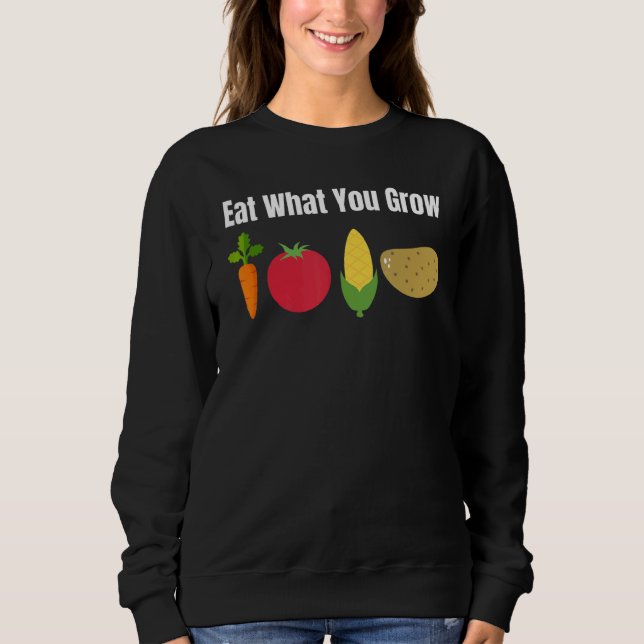 Sweatshirt Organic Gardening Farming Homesteading Crunchy Mom (Devant)