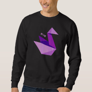Sweatshirt Origami japonais Tsuru Papier Orizuru Japon Cu