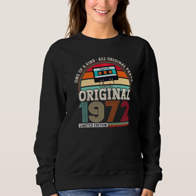 Sweatshirt Original 1972 50e Anniversaire Pour Hommes Et (Devant)
